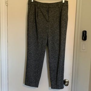 Express dress pants in herringbone black and white